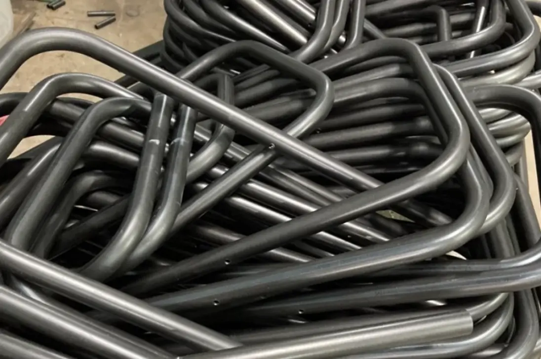 Modern industrial steel tube bending process